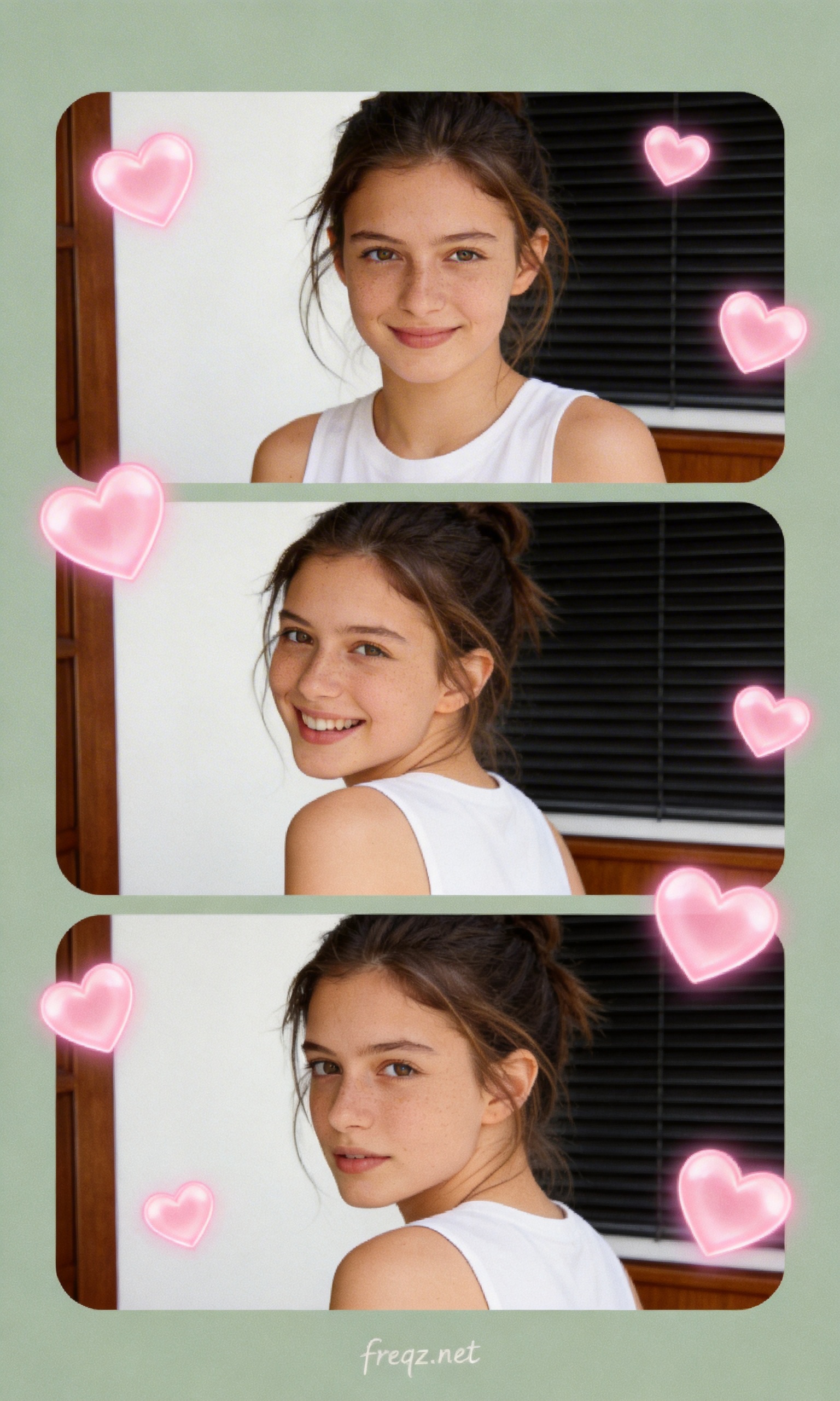 別の設定でのFreqz AI三連コラージュの例